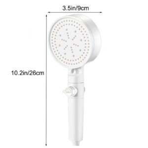 Shower Hesd，Hand Shower，Hand Held Shower Head With Long Hose，Rain Shower System Head Kit，Ideal for Home, Bathroom, Tub (Color : White)