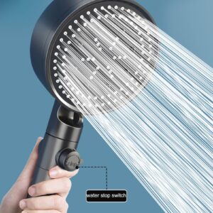 Shower Hesd，Hand Shower，Hand Held Shower Head With Long Hose，Rain Shower System Head Kit，Ideal for Home, Bathroom, Tub (Color : White)