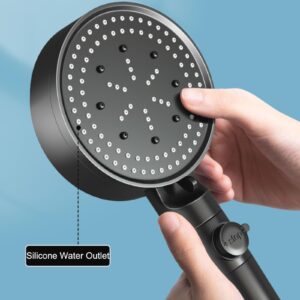 Shower Hesd，Hand Shower，Hand Held Shower Head With Long Hose，Rain Shower System Head Kit，Ideal for Home, Bathroom, Tub (Color : White)