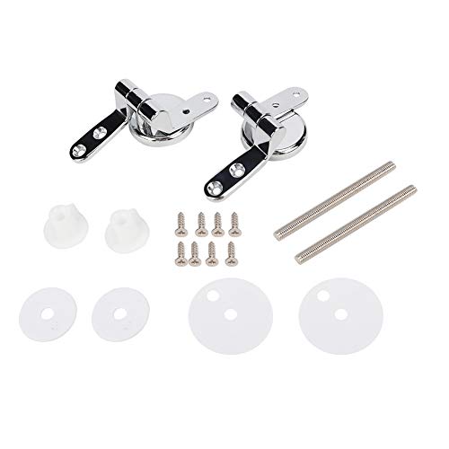 Jeanoko Alloy hges 11×8×4 Toilet lid fixings Toilet Hinges Repair Replacement kit Tools Set