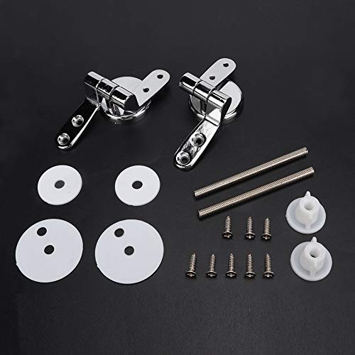 Jeanoko Alloy hges 11×8×4 Toilet lid fixings Toilet Hinges Repair Replacement kit Tools Set