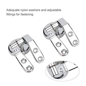 Jeanoko Alloy hges 11×8×4 Toilet lid fixings Toilet Hinges Repair Replacement kit Tools Set