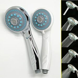 Shower Head Bathroom shower Hand shower Home bathroom pressurized shower Shower shower head Decoration kit Hand shower 5 modes Bathroom Shower Heads Handheld Shower Head (Size : A)