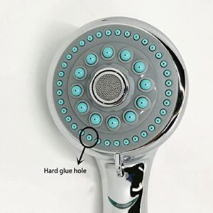 Shower Head Bathroom shower Hand shower Home bathroom pressurized shower Shower shower head Decoration kit Hand shower 5 modes Bathroom Shower Heads Handheld Shower Head (Size : A)