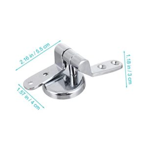 Uonlytech 3 Sets Toilet Lid Hinge Toilet Bolts Toilet Repair Kit Toilet Lid Fixing Hinge Toilet Cover Hinges Toilet Fasteners Potty Seat for Toilet Home Toilet Cover Hinge Zinc Alloy Bracket