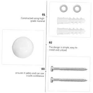 Uonlytech 4 Sets Toilet Decorative Cap Screws for Plastic Universal Lids Toilet Seat Hinge Toilet Screws Brass Closet Bolts Toilet Accessories Toilet Installation Anchor Screw Toilet Bolts