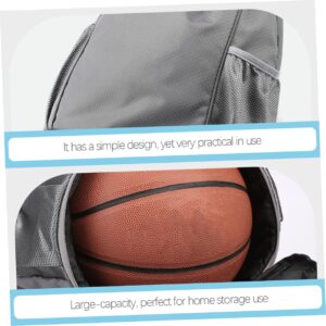 VALICLUD 4pcs Travel Bag Basketball Bag Nylon Gym Backpack Drawstring Bag with Water Bottle Holder Sports Backpack Gym Bag for Men Shoes Organizer Nylon Backpack Fitness Strap High Capacity