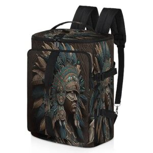 aztec colorful vintage style (01) gym duffle bag for traveling sports tote gym bag with shoes compartment water-resistant workout bag weekender bag backpack for men women