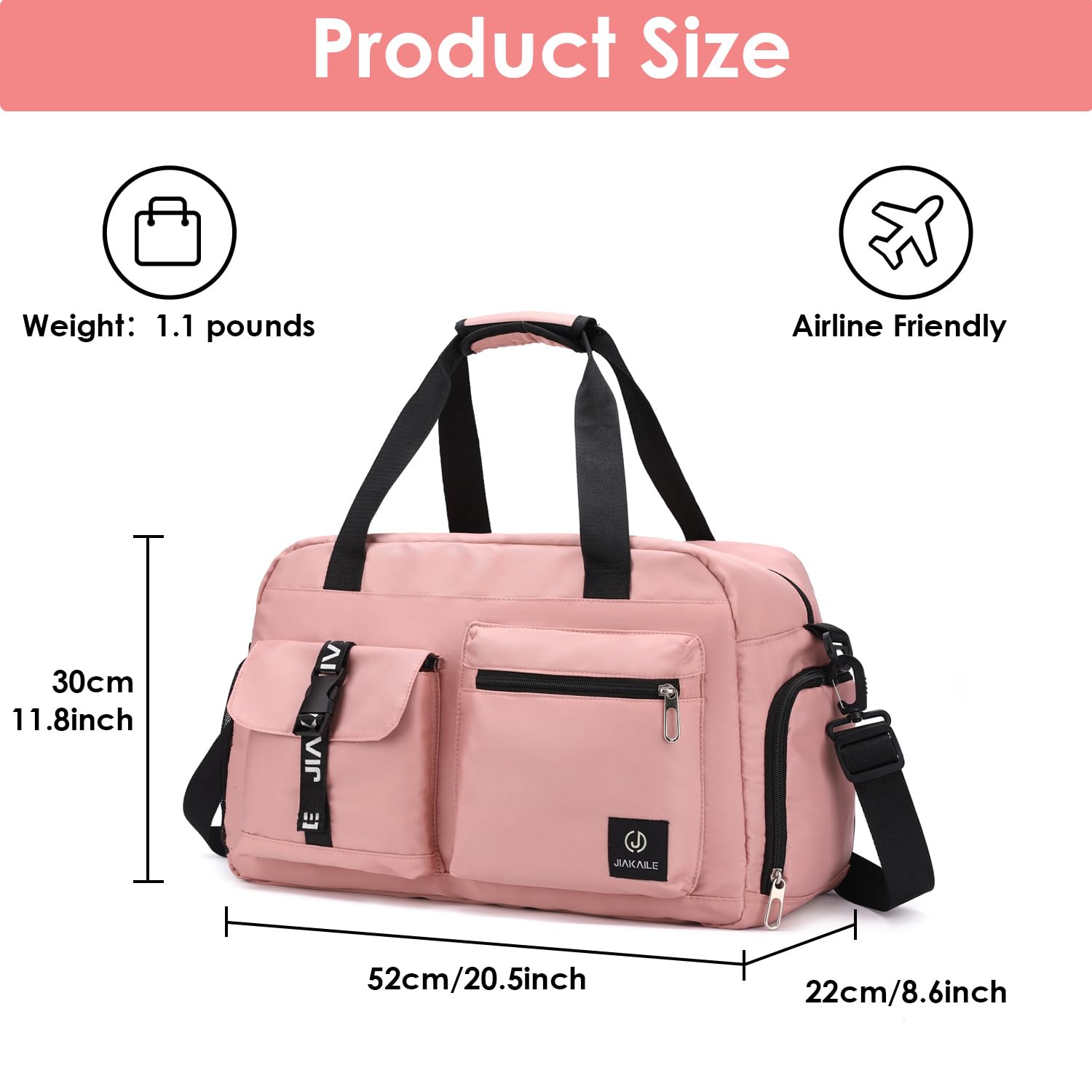 Small Travel Duffle bag Women men,Gym bags with Wet Pocket & Shoe Compartment, Workout Overnight Shopping Hospital Handbag,Lightweight Gear bag