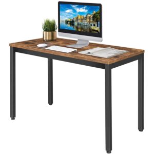 zanzio 47.2 inches simple style home office writing study table computer desk, vintage brown