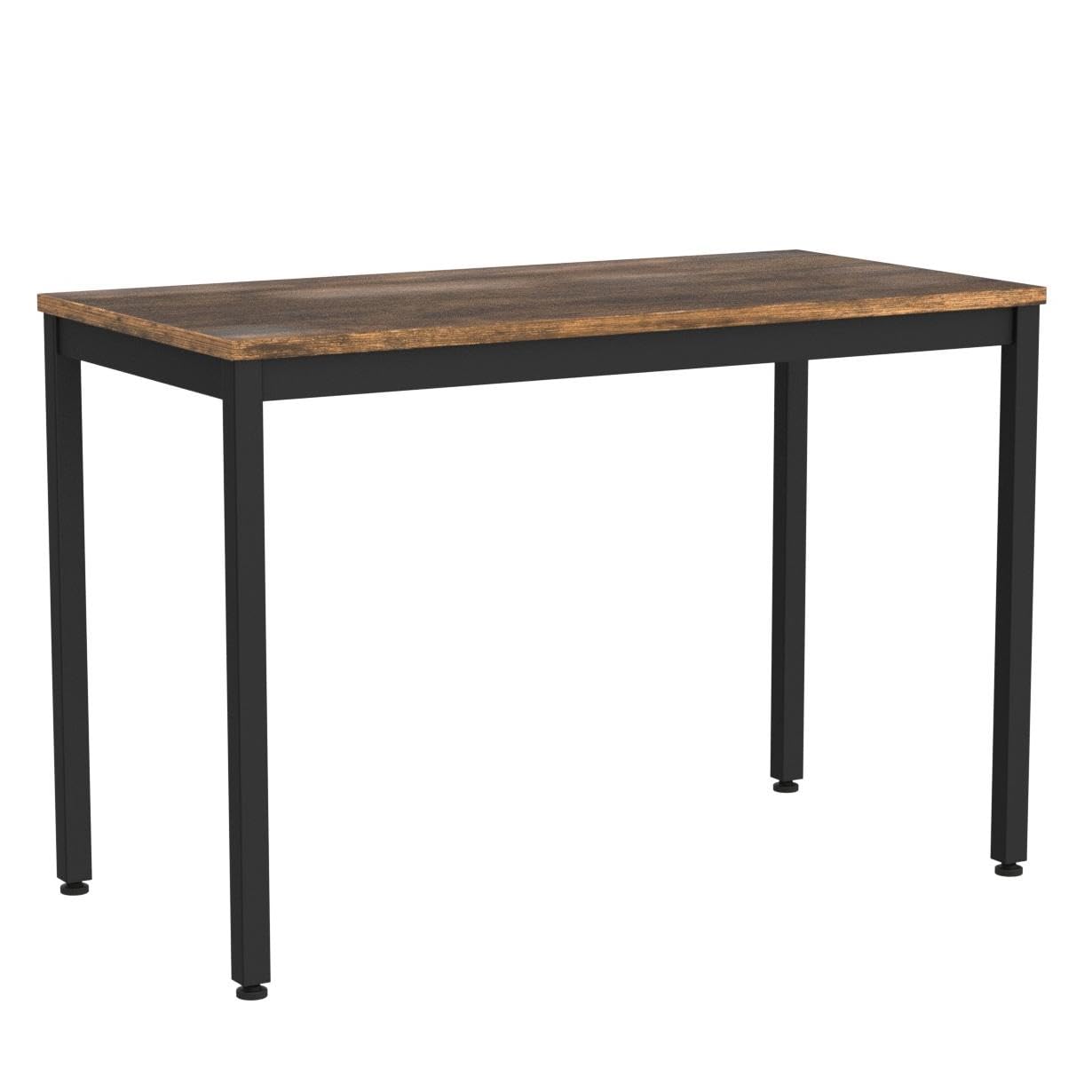 Zanzio 47.2 Inches Simple Style Home Office Writing Study Table Computer Desk, Vintage Brown