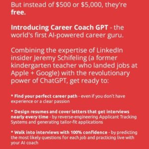 Career Coach GPT: The Complete Guide to ChatGPT Resume, Cover Letter, Interview, and Job Search Success