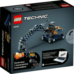 LEGO Technic Dump Truck 2 in 1 Building Set, Engineering Toy for Back to School, Buildable Construction Vehicle or Excavator Digger Model, Back to School Gift for Kids Ages 7 and Up, 42147