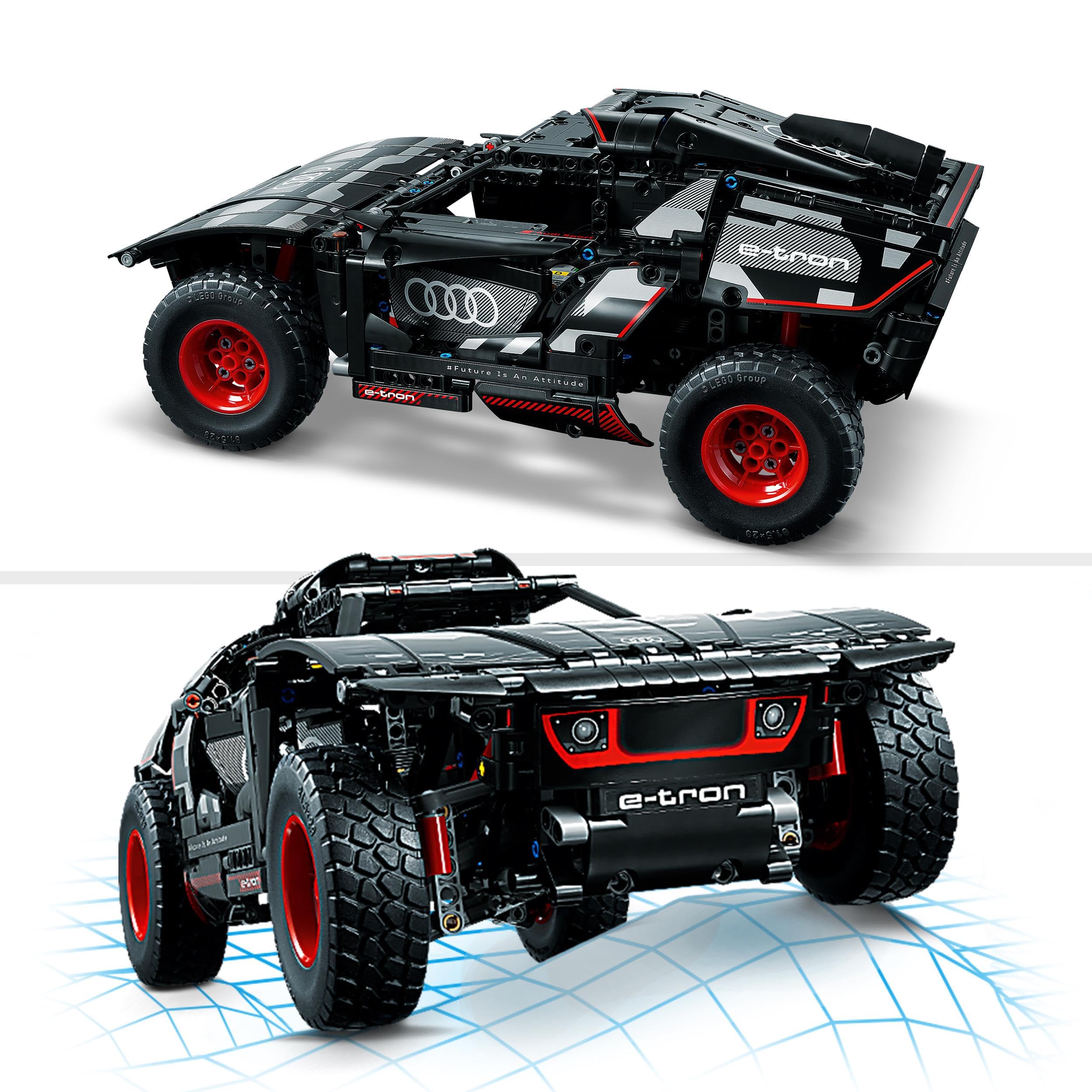 LEGO Technic Audi RS Q e-tron 42160 Advanced Building Kit for Kids Ages 10 and Up, This Remote Controlled Car Toy Features App-Controlled Steering and Makes a Great Gift for Kids Who Love Engineering