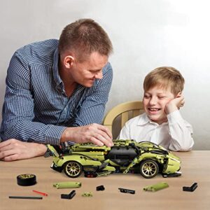 Super Sports Car Building Block kit,Cars 1:14 Model MOC Construction Toys for Boys Girls Age 8-14,Adults challenging(1039 Pieces)