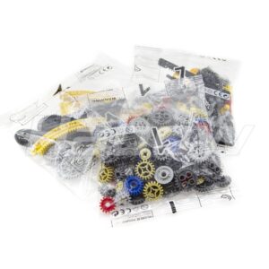 Habow 233pcs Technic-Parts Technic-Gears Axle-Pin-Connector Compatible with Lego-Technic Technic Cam Worm Cogs Gears Steering Parts Differential Engine Kit. MOC Pieces for Replacement Pieces.