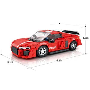 ZYLEGEN Sports Car Technique Car Building Kit,MOC Building Blocks Set to Build,Hypercar Model Building Kit,Collectible Race Car Display Model,Creative for Car Lovers,FKP(363Pcs)