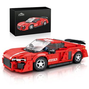 ZYLEGEN Sports Car Technique Car Building Kit,MOC Building Blocks Set to Build,Hypercar Model Building Kit,Collectible Race Car Display Model,Creative for Car Lovers,FKP(363Pcs)