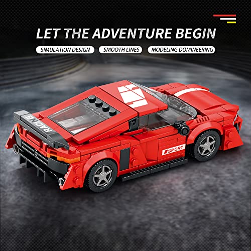 ZYLEGEN Sports Car Technique Car Building Kit,MOC Building Blocks Set to Build,Hypercar Model Building Kit,Collectible Race Car Display Model,Creative for Car Lovers,FKP(363Pcs)