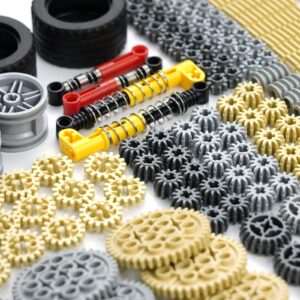 Gears and Wheels Axles Kits Sets, Compatible with Lego-Technic-Parts Pieces, 652pcs Car Bulk Parts Engine Kit Building Blocks Accessories Children Toys