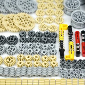 Gears and Wheels Axles Kits Sets, Compatible with Lego-Technic-Parts Pieces, 652pcs Car Bulk Parts Engine Kit Building Blocks Accessories Children Toys