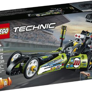 LEGO Technic Dragster 42103 Pull-Back Racing Toy Building Kit (225 Pieces)