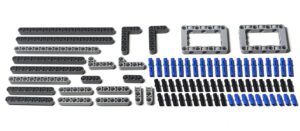 82 piece lego technic supplemental parts pack: genuine lego beams, liftarms, and pins. mindstorms, ev3, nxt