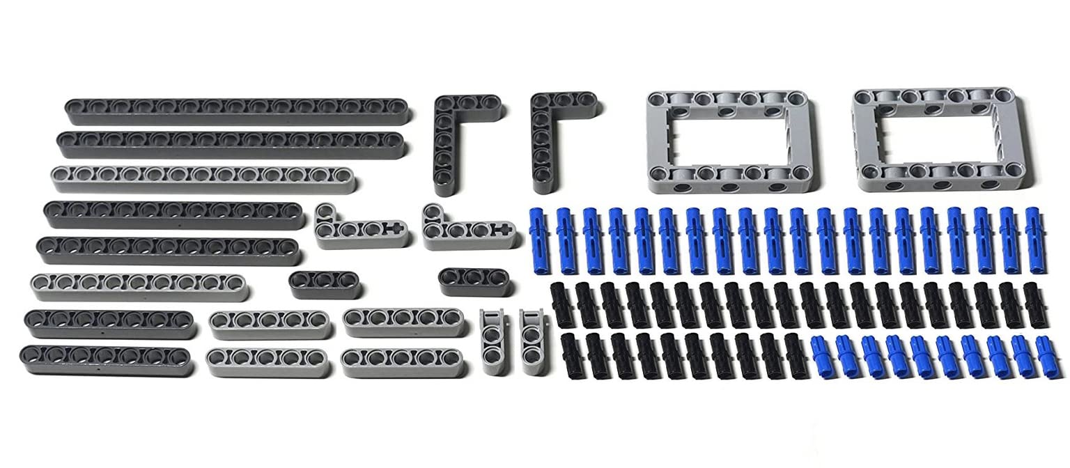 82 Piece LEGO TECHNIC Supplemental Parts Pack: genuine LEGO beams, liftarms, and pins. Mindstorms, EV3, NXT