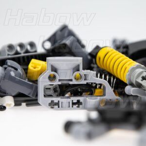 Habow 150pcs Technic-Parts Axle-Pin-Connector Compatible with Lego-Technic, Wheels Link Chain Steering Technic-Suspension Engine Technic Linear Actuator Shock Absorber MOC-Replacement-Pieces