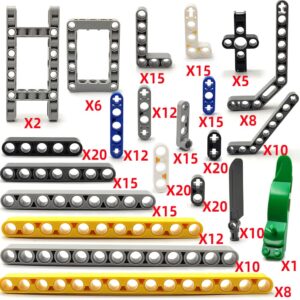 ZHX Technical Beam Set 266 pieces - Chassis Frame Liftarm Beam Parts Piece Axles Connector for Technic Car STEM Engineering Building Brick Compatible with Major Brand Toys