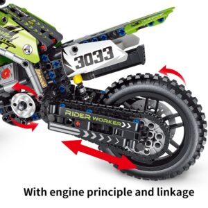 Mesiondy Motorcycle Toy Building Blocks Kit,Stem Bricks Sets,Toys for Boys & Adults,Build A Model Motorcycle, (476 Pieces)………