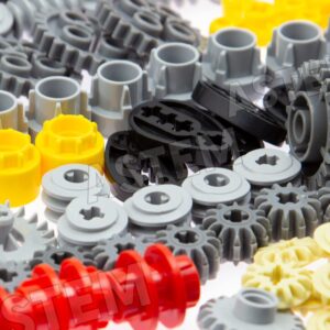 ASTEM 699pcs Technic-Parts Technic-Gears Axle-Pin-Connector Compatible with Lego-Technic Technic Cam Worm Cogs Gears Steering Parts Differential Engine Kit.