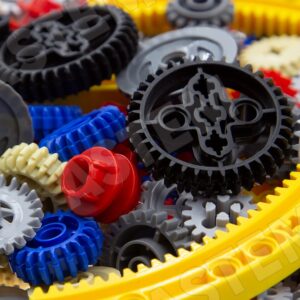 ASTEM 699pcs Technic-Parts Technic-Gears Axle-Pin-Connector Compatible with Lego-Technic Technic Cam Worm Cogs Gears Steering Parts Differential Engine Kit.