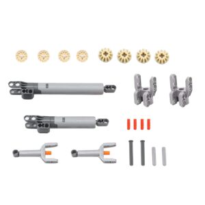 upgleuch technic hydraulic parts pneumatic kit compatible with major bricks set, technic replacement parts and pieces-technic air pump gears and axles set