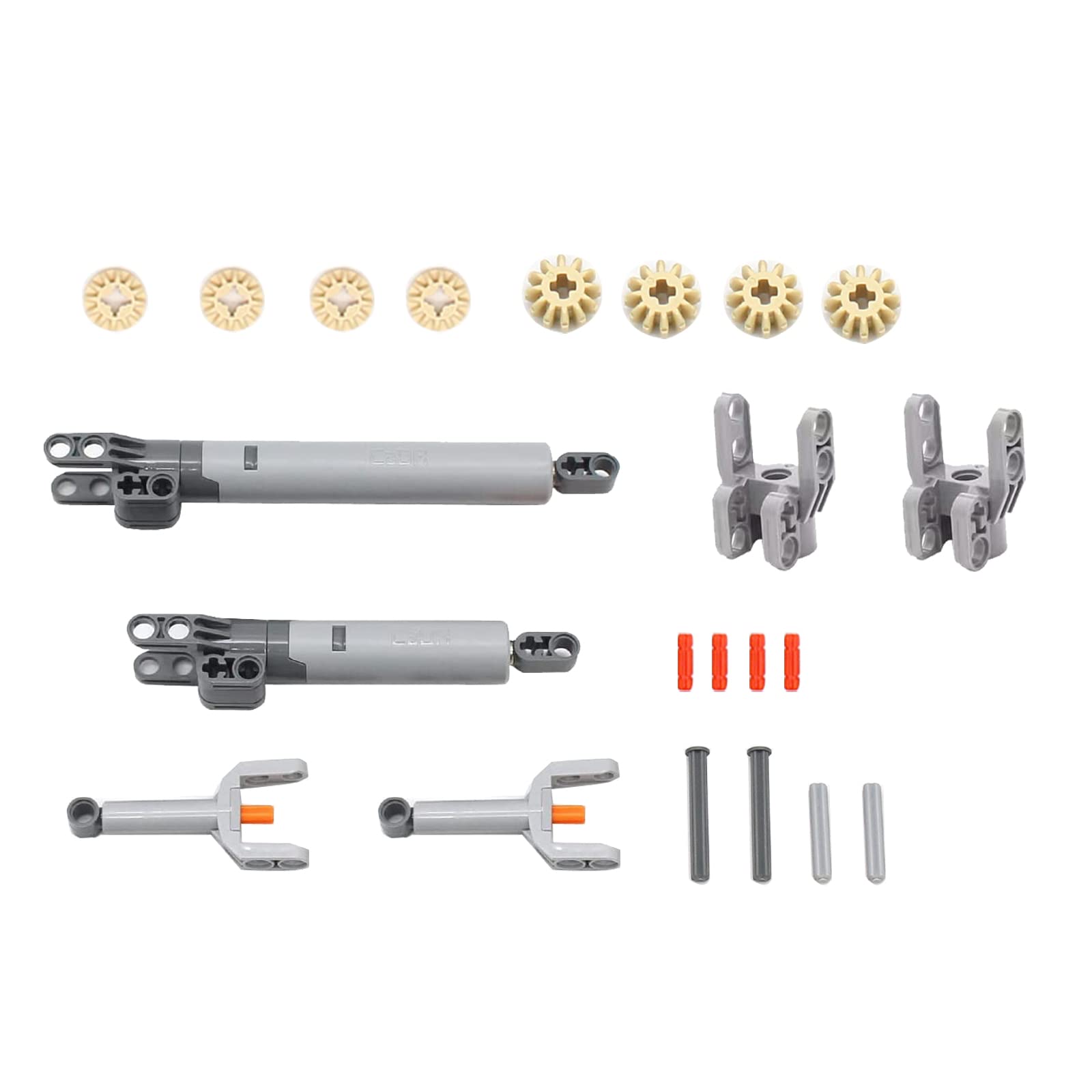 UpGLeuch Technic Hydraulic Parts Pneumatic Kit Compatible with Major Bricks Set, Technic Replacement Parts and Pieces-Technic Air Pump Gears and Axles Set