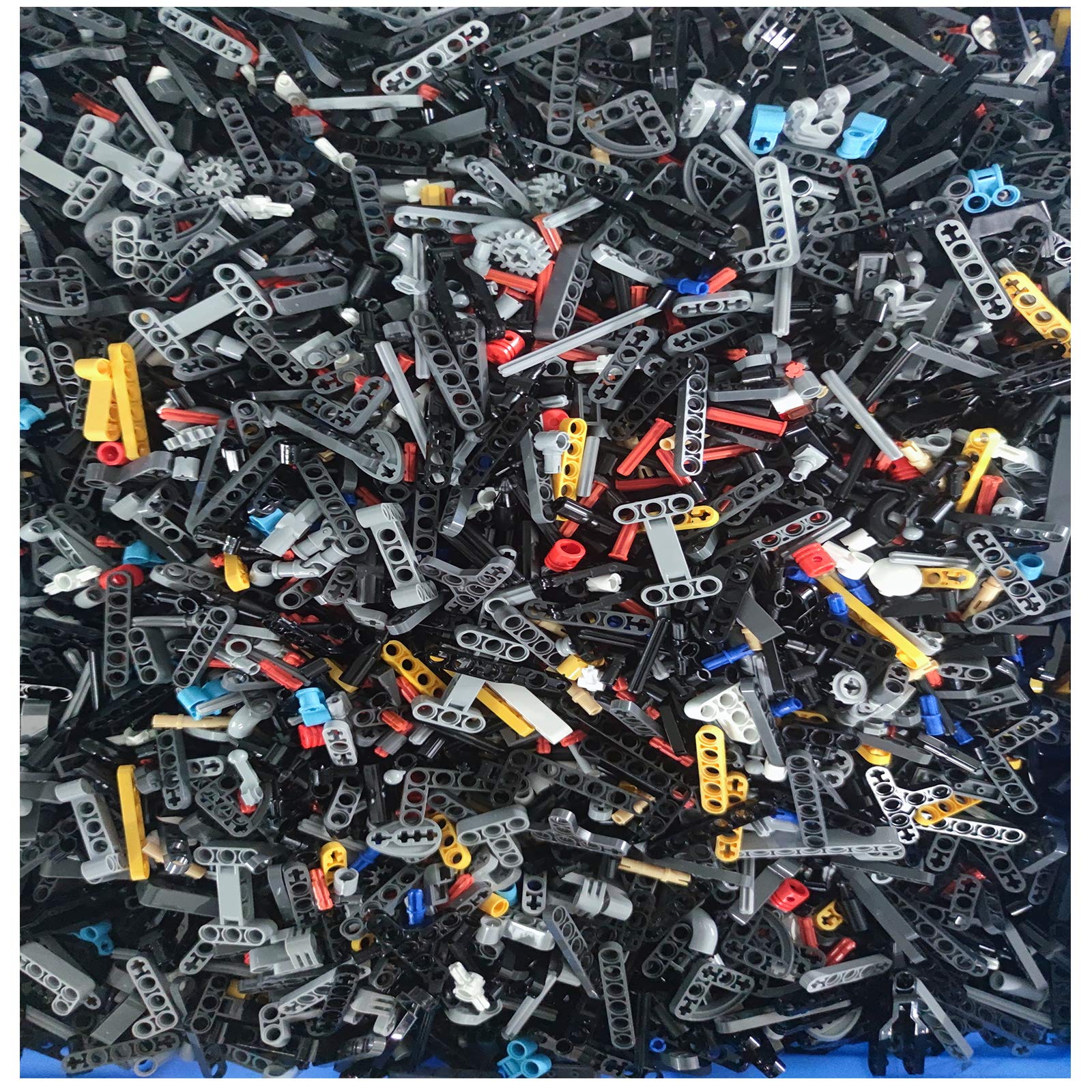 LOONGON 2 POUNDS Technical Parts Random Lot of Pieces-Compatible with major brands Technic Pieces Compatible with Lego Technic Parts Random Technical Parts