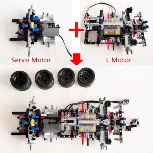 for Lego Technic 2022 Ford GT 42154 Car Model Super Motor and Remote Control and Light Upgrade Kit, for Adults, Compatible with Lego 42154(Model not Included)