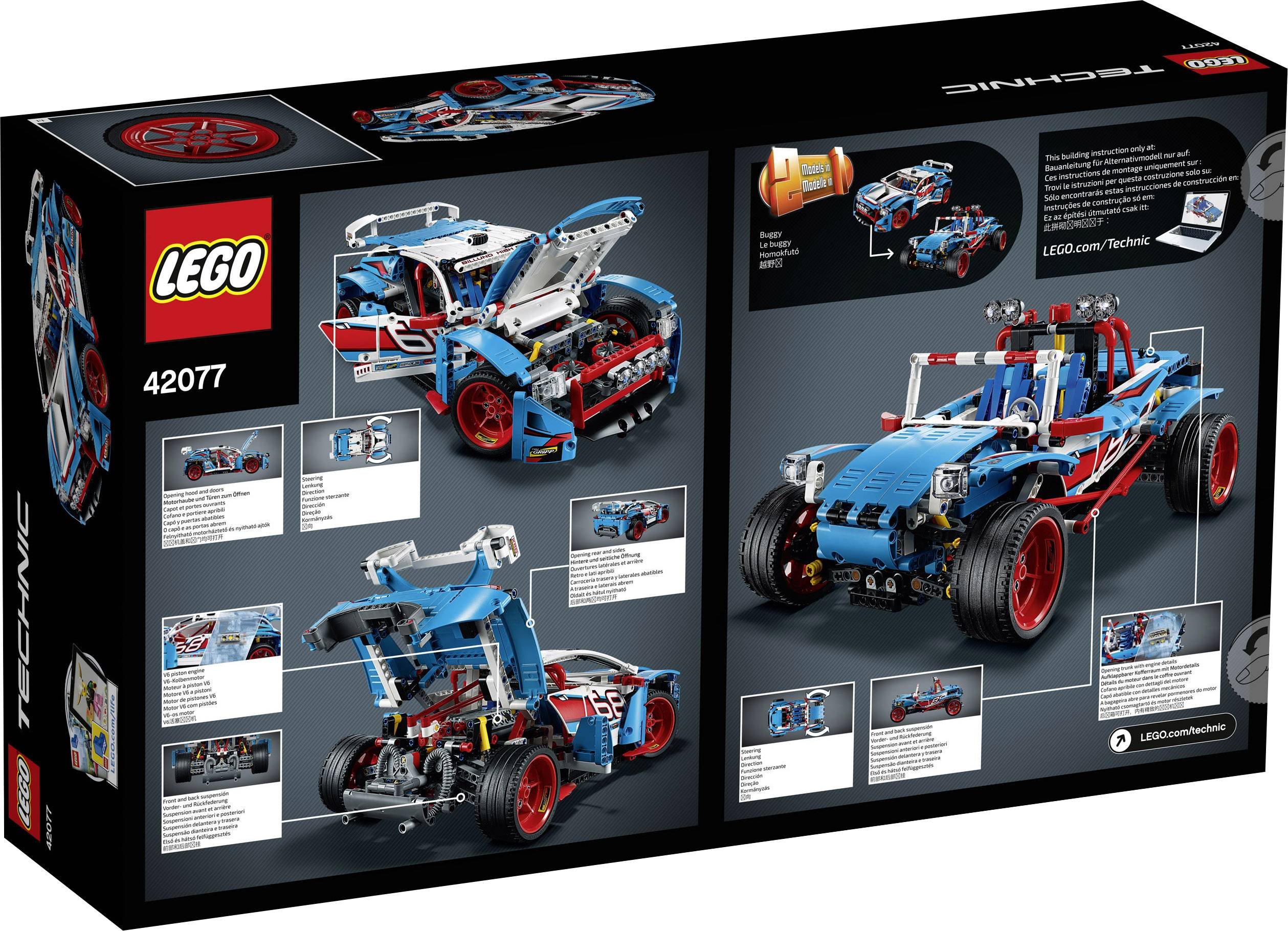 LEGO Technic Rally Car 42077 Building Kit (1005 Pieces)