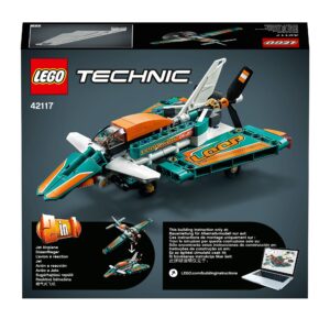 LEGO Technic Racing Plane 42117 Model Building Kit; Great Gift or Treat for Kids Who Love to Play with Toy Aeroplanes; A 2-in-1 Build for Even More Flying Fun (154 Pieces)