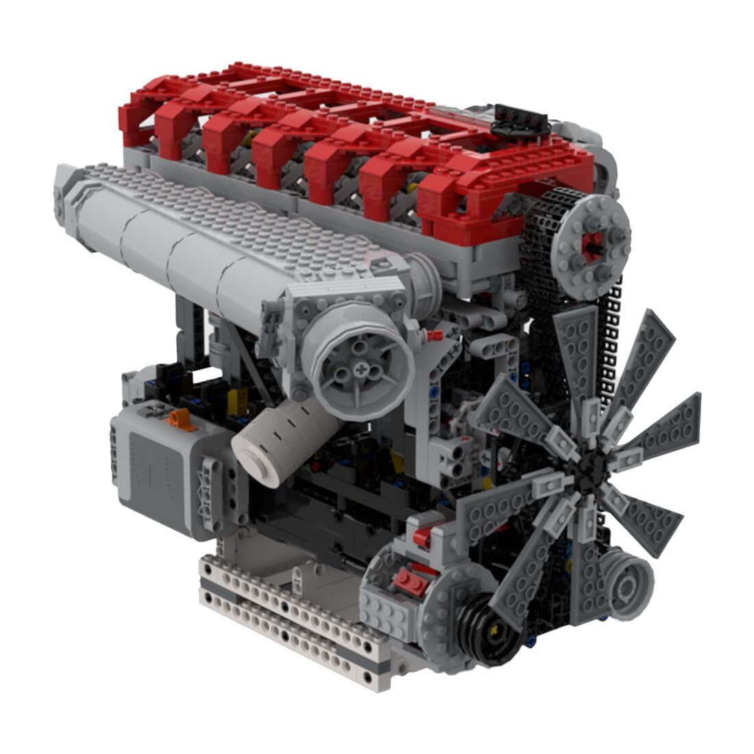 FILONA Technik Engine Motors Building Set, RB30-V4-3.0L Inline Six-Cylinder Four-Stroke Engine MOC Model Building Blocks Toy - 1985 Pieces