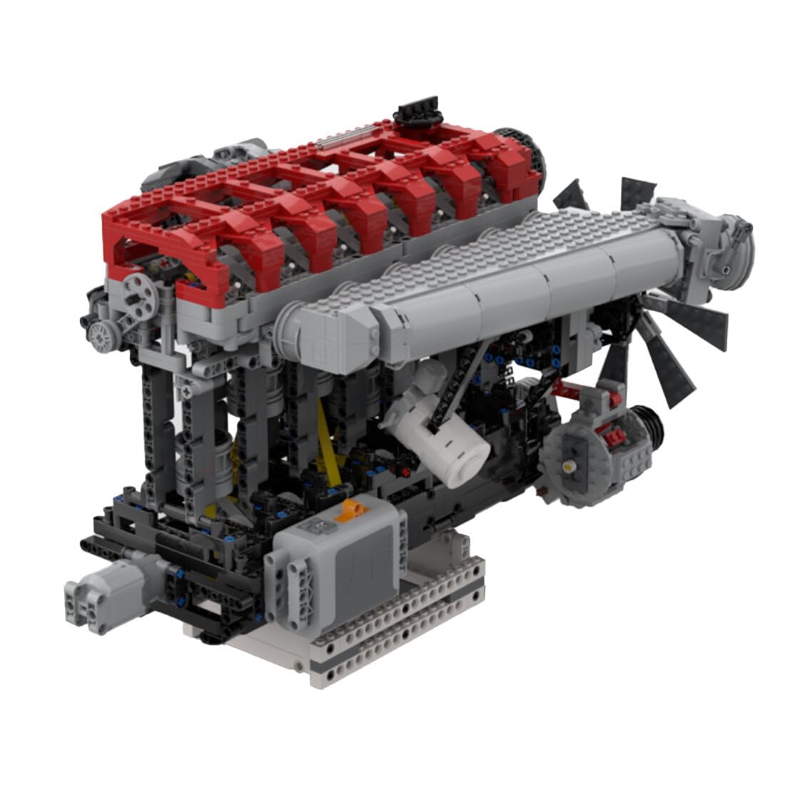 FILONA Technik Engine Motors Building Set, RB30-V4-3.0L Inline Six-Cylinder Four-Stroke Engine MOC Model Building Blocks Toy - 1985 Pieces