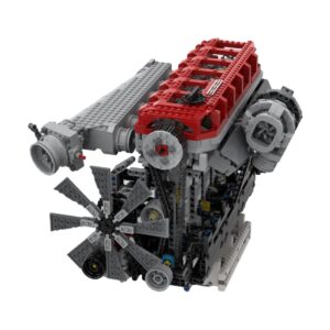 FILONA Technik Engine Motors Building Set, RB30-V4-3.0L Inline Six-Cylinder Four-Stroke Engine MOC Model Building Blocks Toy - 1985 Pieces