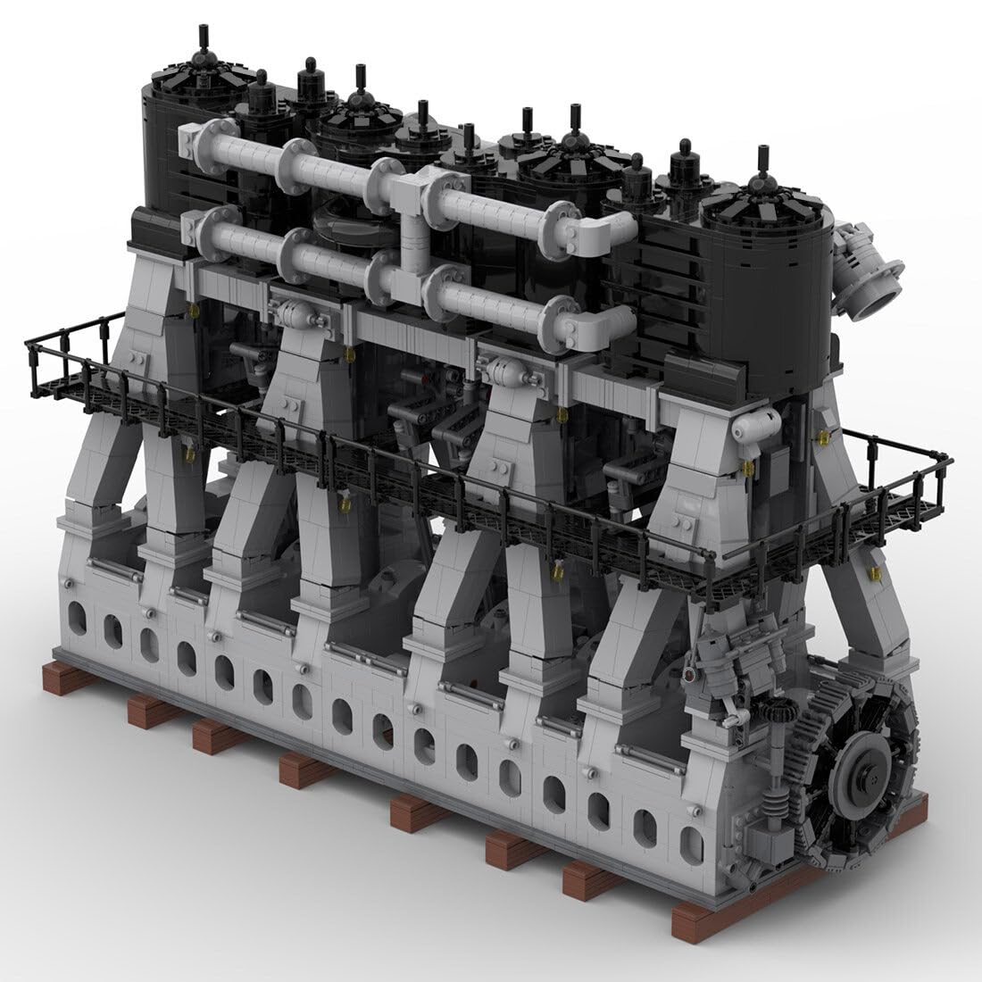 KAROYD Technic Titanic Reciprocating Triple Expansion Steam Engine Building Kit, Engine Series Building Blocks Set, Compatible with Lego (6584PCS)