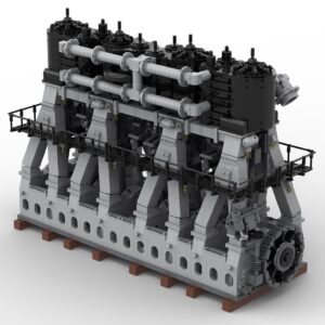 filona moc-157380 titanic reciprocating triple expansion steam engine building blocks, large steam engine building set with power function, diy stem toy (6584 pieces)