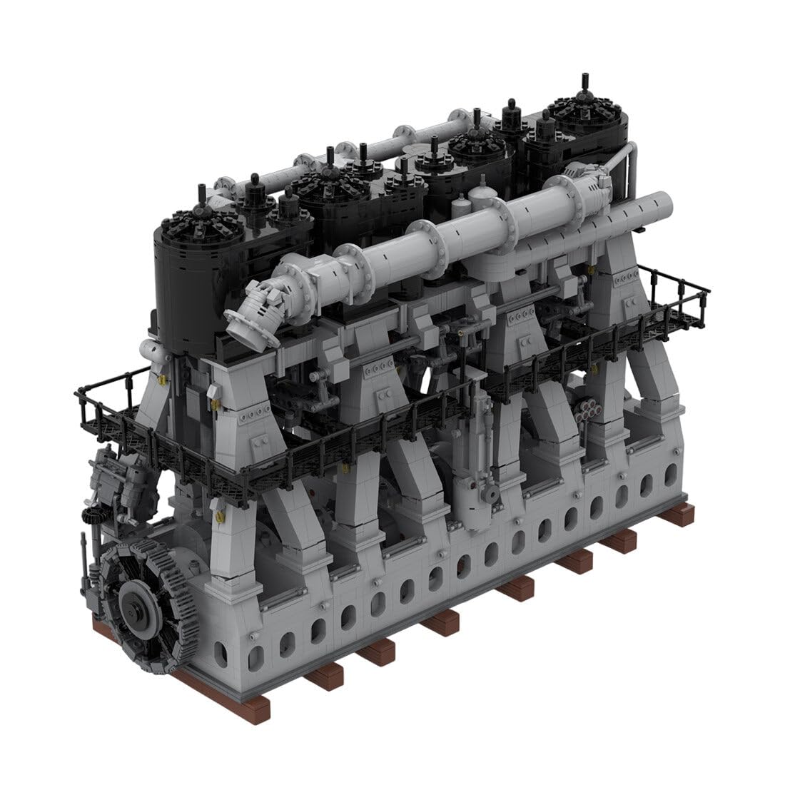 FILONA MOC-157380 Titanic Reciprocating Triple Expansion Steam Engine Building Blocks, Large Steam Engine Building Set with Power Function, DIY STEM Toy (6584 Pieces)