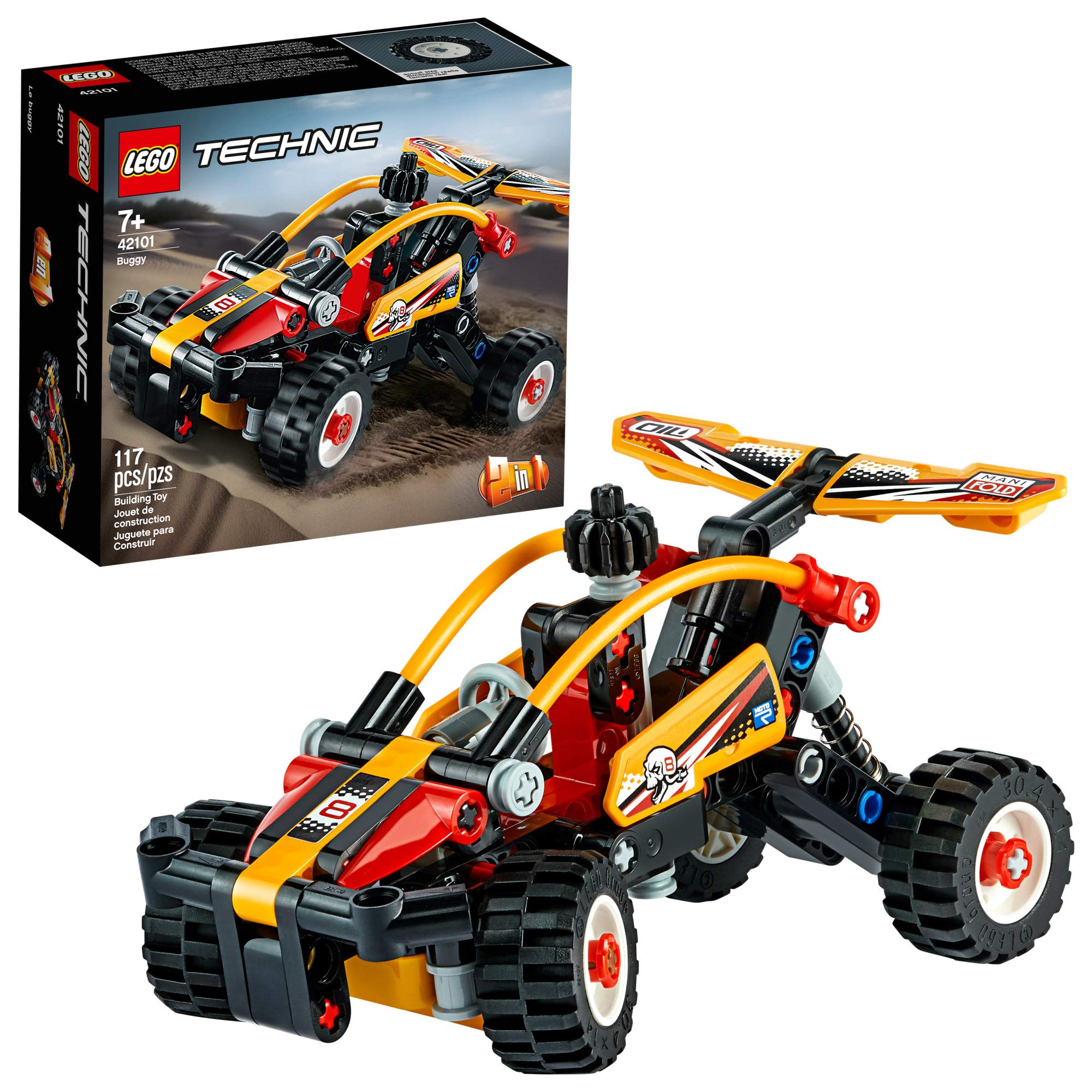 LEGO Technic Buggy 42101 Dune Buggy Toy Building Kit, Great Gift for Kids Who Love Racing Toys, New 2020 (117 Pieces)