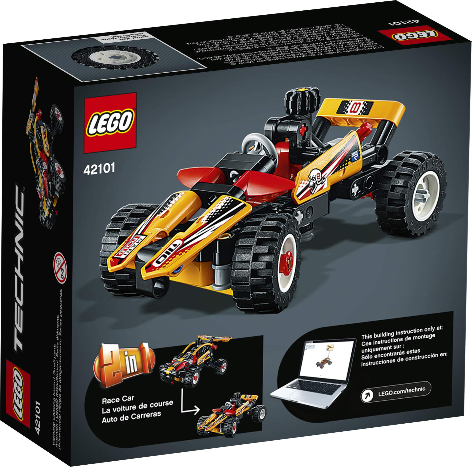 LEGO Technic Buggy 42101 Dune Buggy Toy Building Kit, Great Gift for Kids Who Love Racing Toys, New 2020 (117 Pieces)