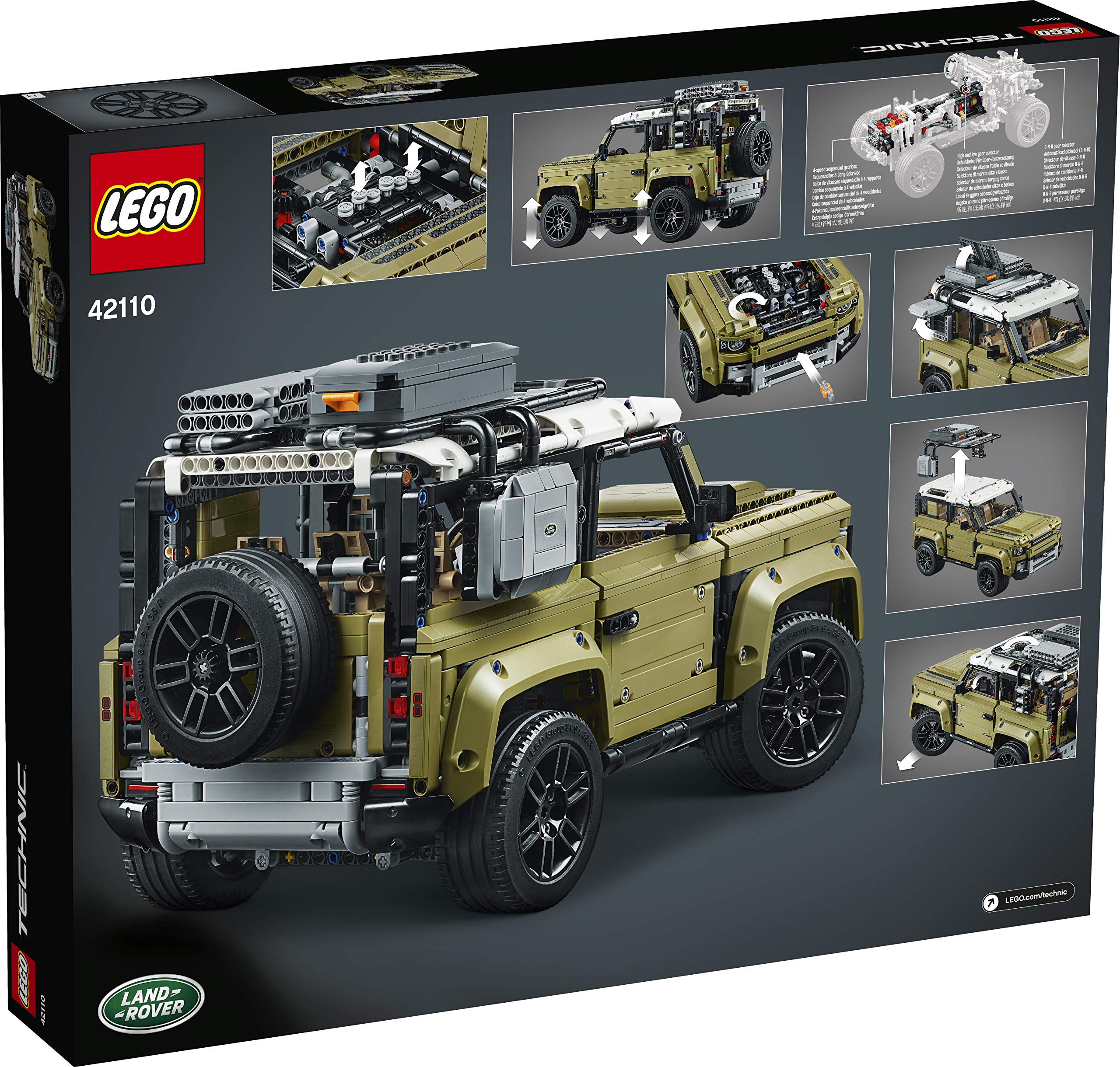 LEGO Technic Land Rover Defender Collector's Model Car 42110 Off Road 4x4 Car,Exclusive Collectible Model, Advanced Building Set