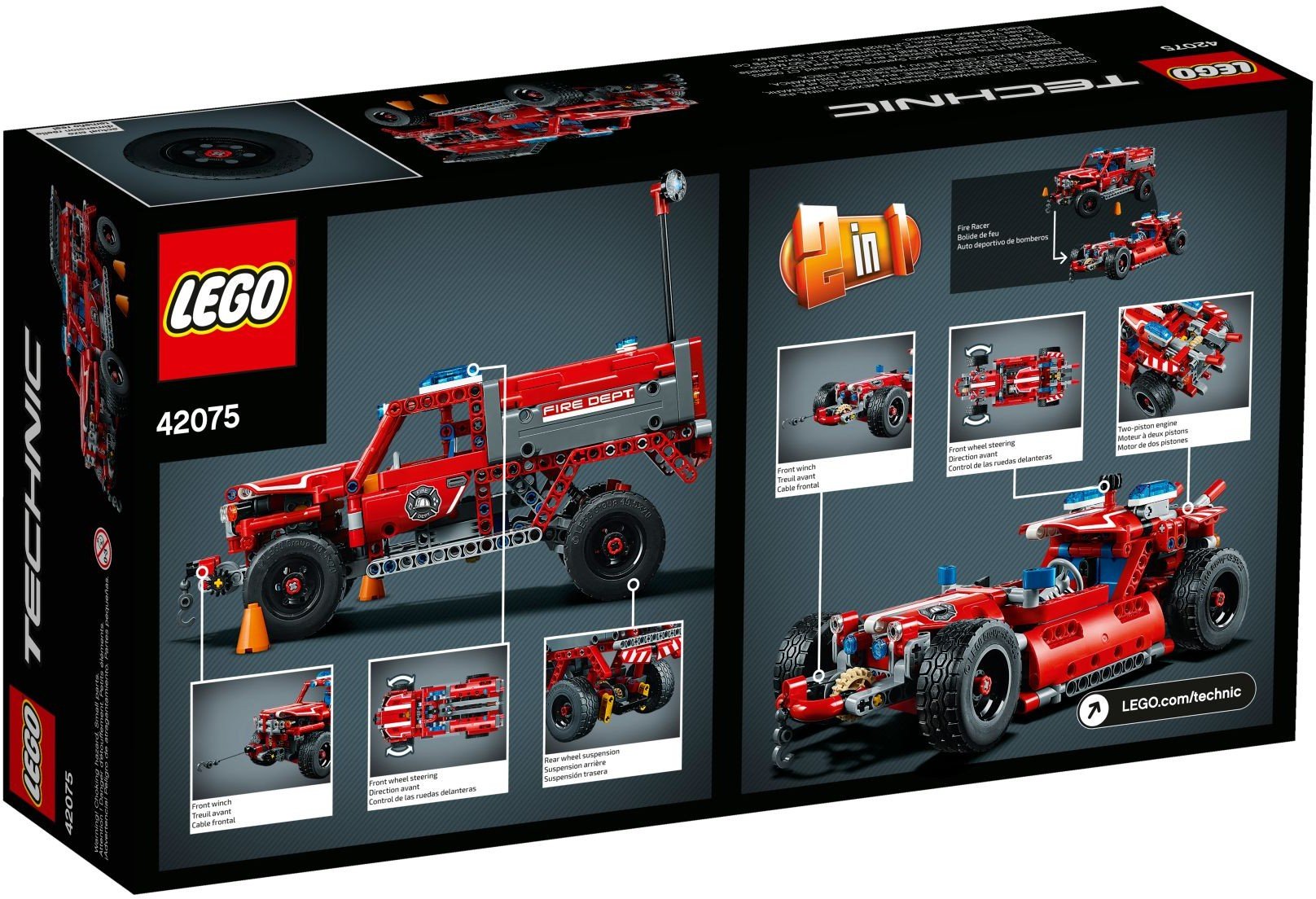 LEGO 42075 Technic First Responder Fire Engine-Fire Truck Construction Set