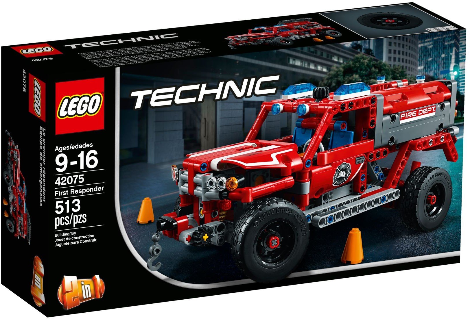 LEGO 42075 Technic First Responder Fire Engine-Fire Truck Construction Set